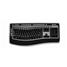 Microsoft Wireless Laser Desktop 6000 V3 - Keyboard - wireless - RF - ergonomic - mouse - USB wireless receiver - black, silver - English - North America